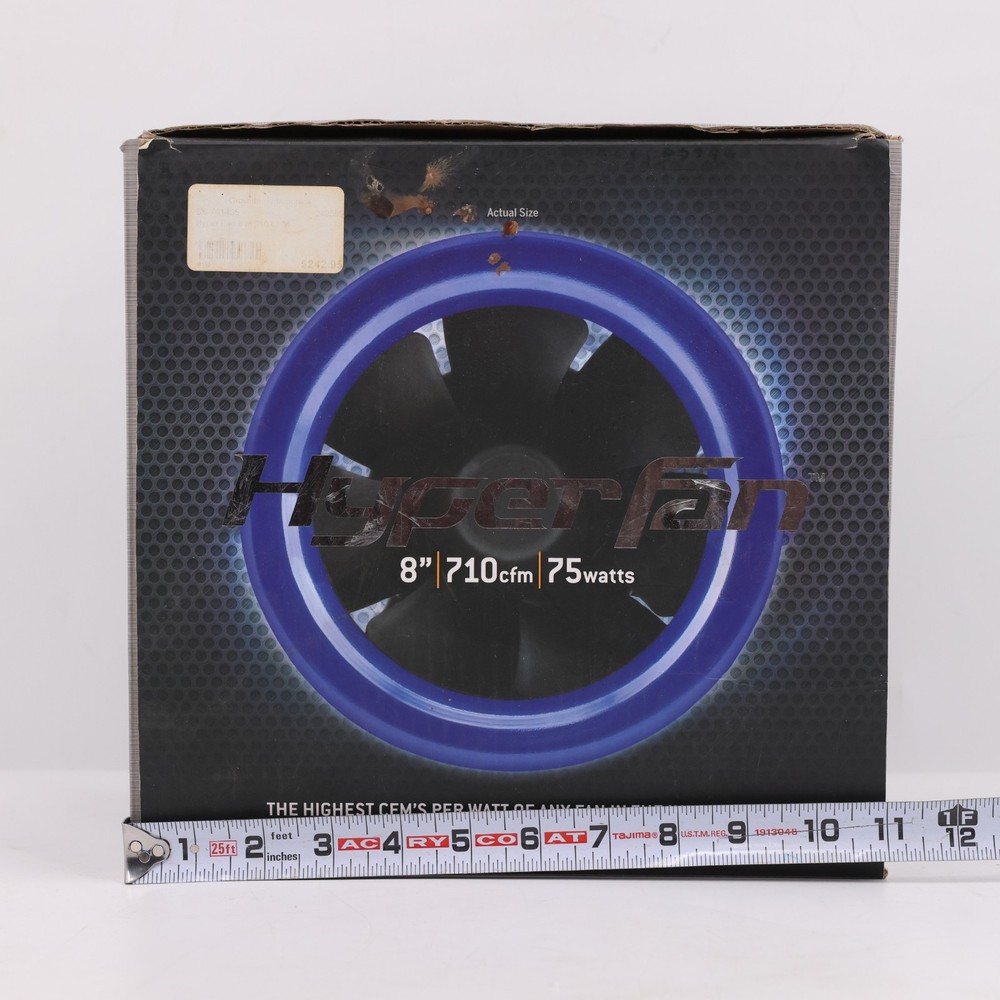 HyperFan 8" MixFlow Inline Duct Fan 75W Grow Ventilation with Controller