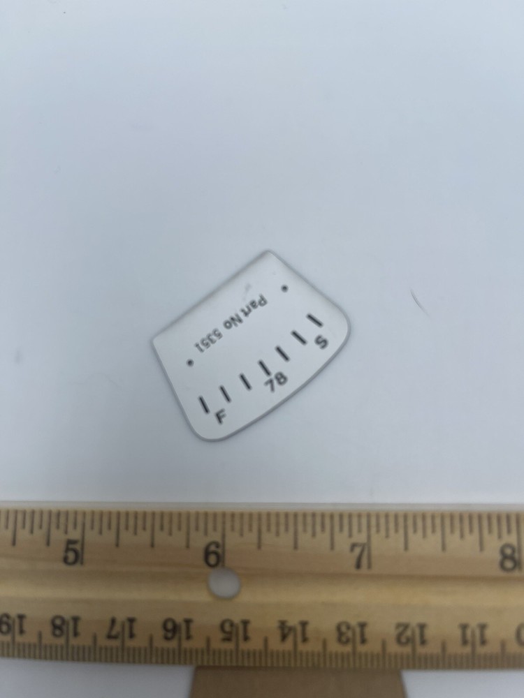 Victor Speed Indicator backing Part No 5351 Speed Dial replacement