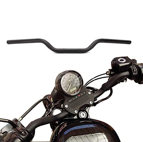 1" Drag Tracker Motorcycle Handlebar, 25mm Handlebars Universal Knight Black