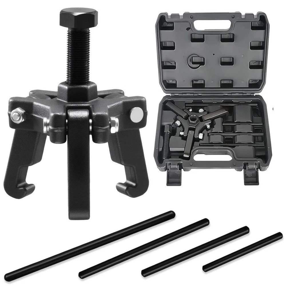 Harmonic Balancer Puller Kit, Adjustable 3-Jaw Puller for Removing Harmonic Damp