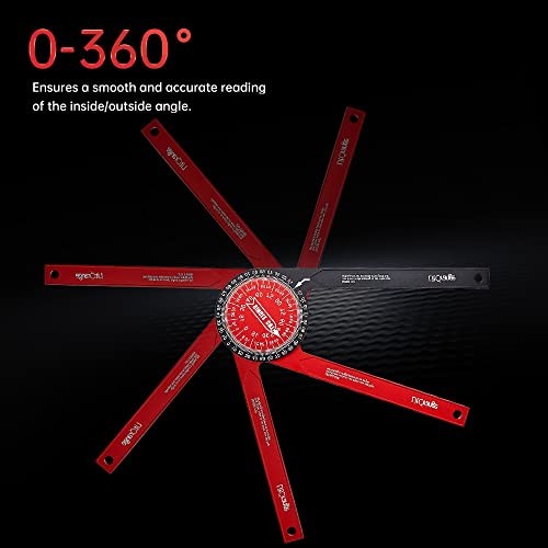Aluminum Miter Saw Protractor Plus | 8.7-Inch Angle Finder Featuring 1 Pack