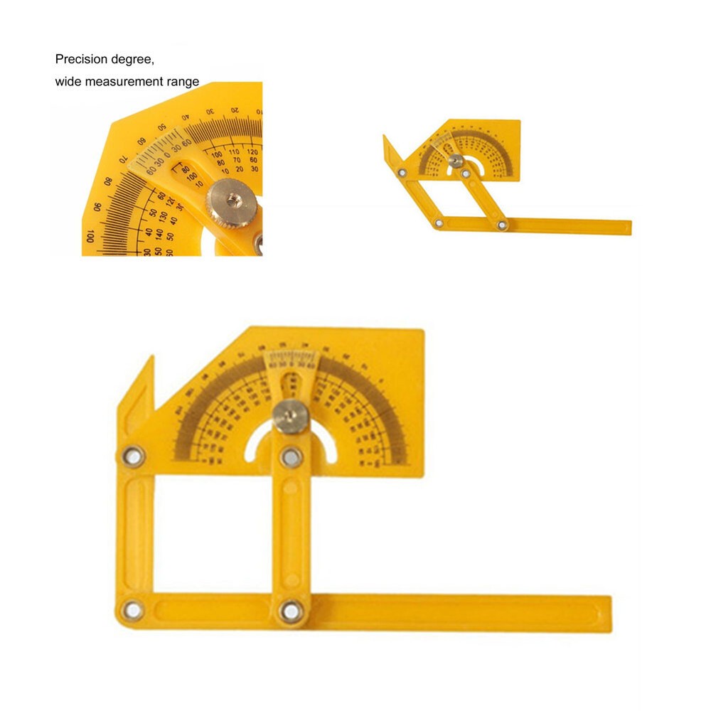 Plastic Angle Finder Protractor Goniometer Miter Gauge Arm Measuring Ruler Tool