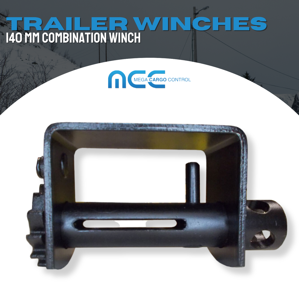 1 Pack Combination Weld-On Winch Flatbed Trailer Winch for 2" - 4" Winch Strap