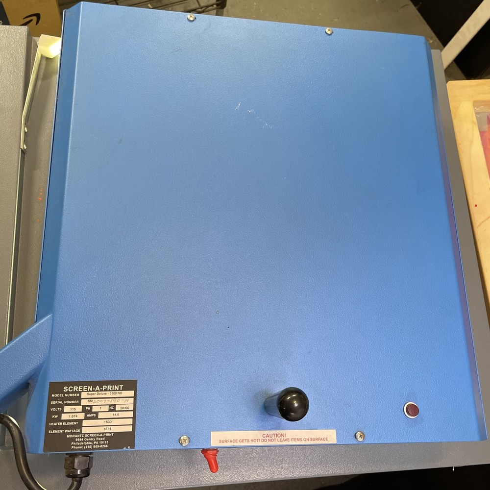 MORANTZ The Screen-A-Print Printer w/ Exposure Unit, Flash Cure, Screens & More