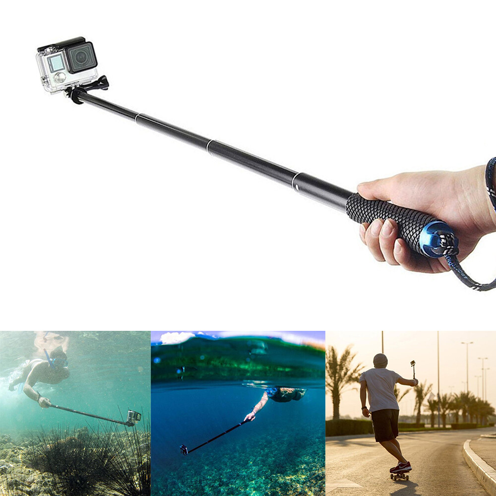 36" Extension Selfie Stick Extendable Pole Hand Grip for GoPro Max Hero 13 12 11