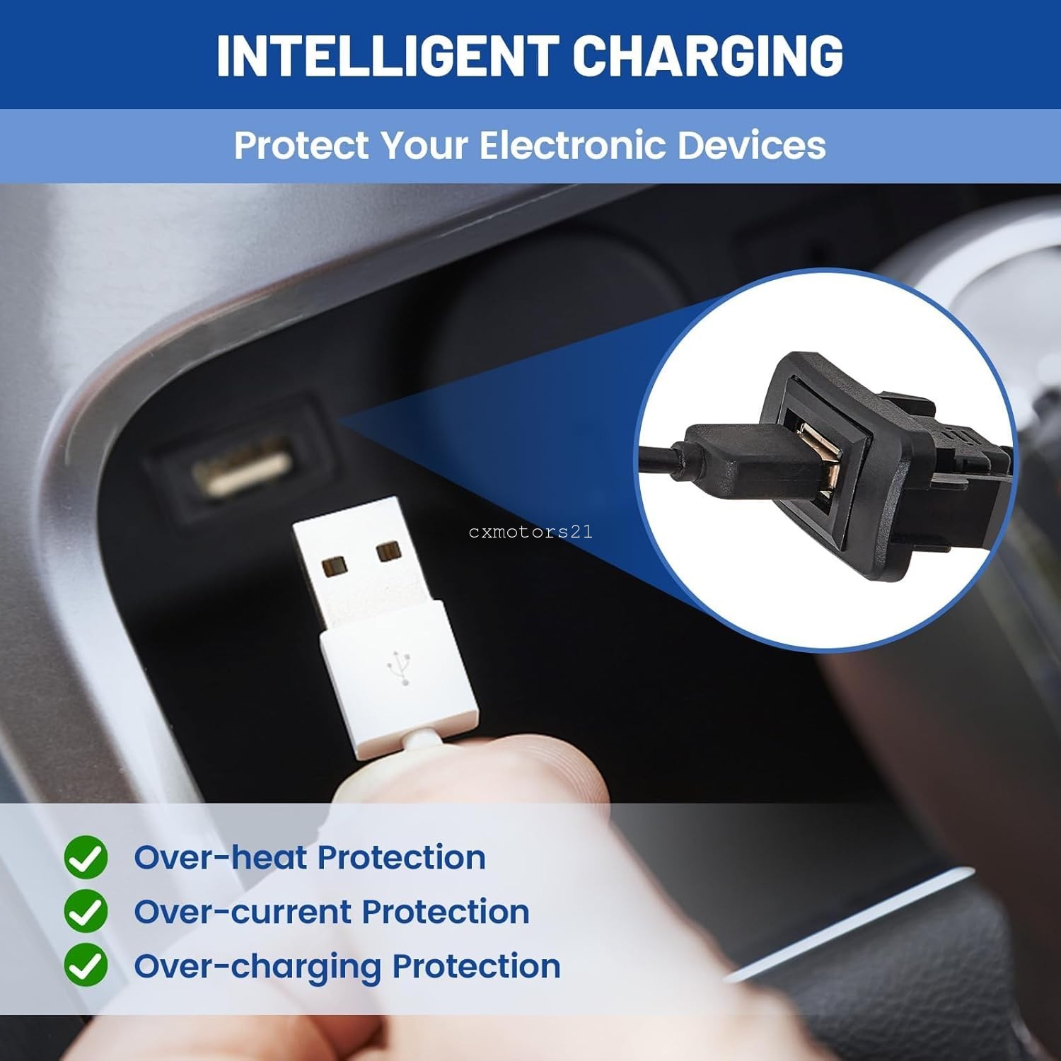 USB Port Car Charger Power Outlet Dash Panel Mount For Toyota Tacoma Hilux 05-14