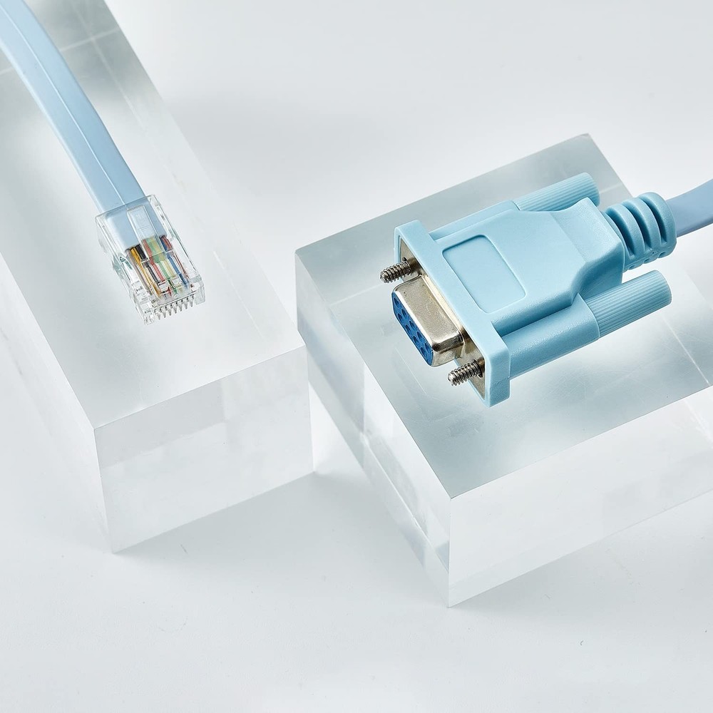 Plug-and-Play DB9 to RJ45 Console Management Cable - Reliable Data Transfer