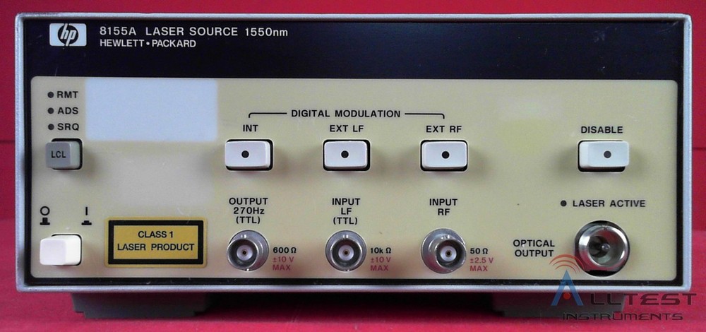 HP - Agilent - Keysight 8155A -003 Laser Source 1550nm