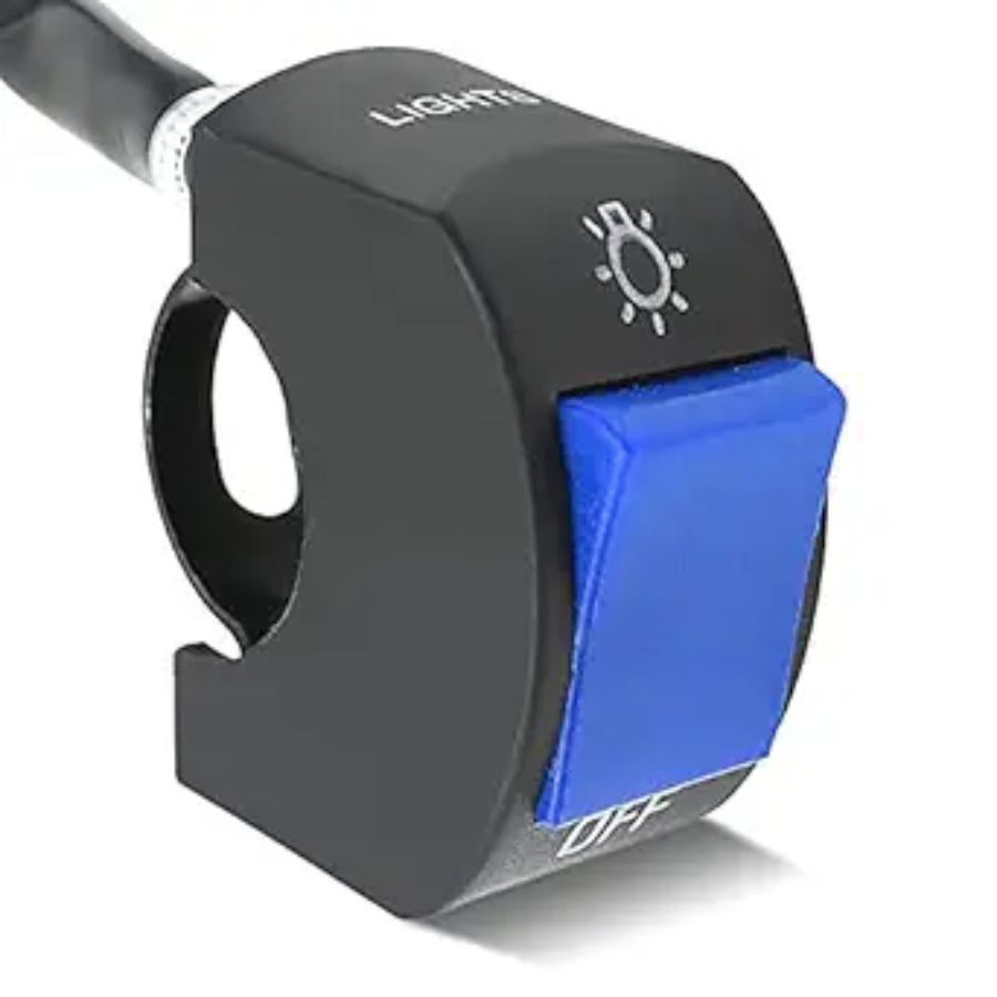 1 Piece Motorcycle Headlight Switch Handlebar Toggle Blue 1 Piece