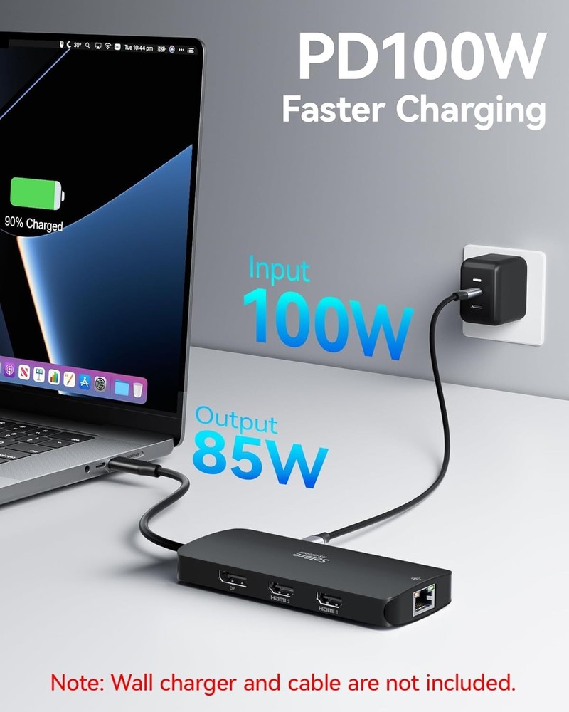 USB C Docking Station Thunderbolt 3/4/5 Compatible