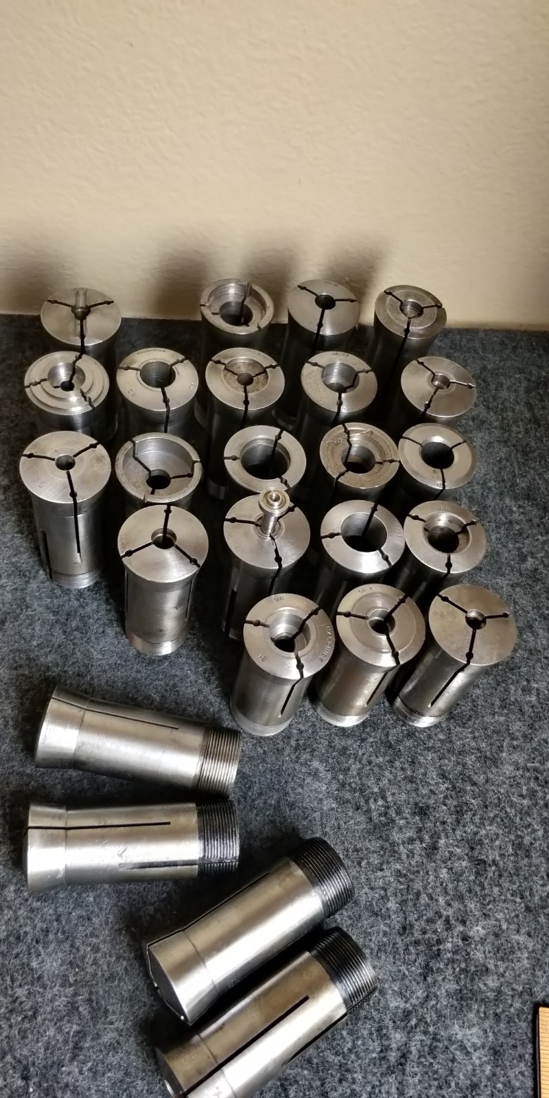 5C COLLET Lot E EMERGENCY COLLETS 25 PIECE SET