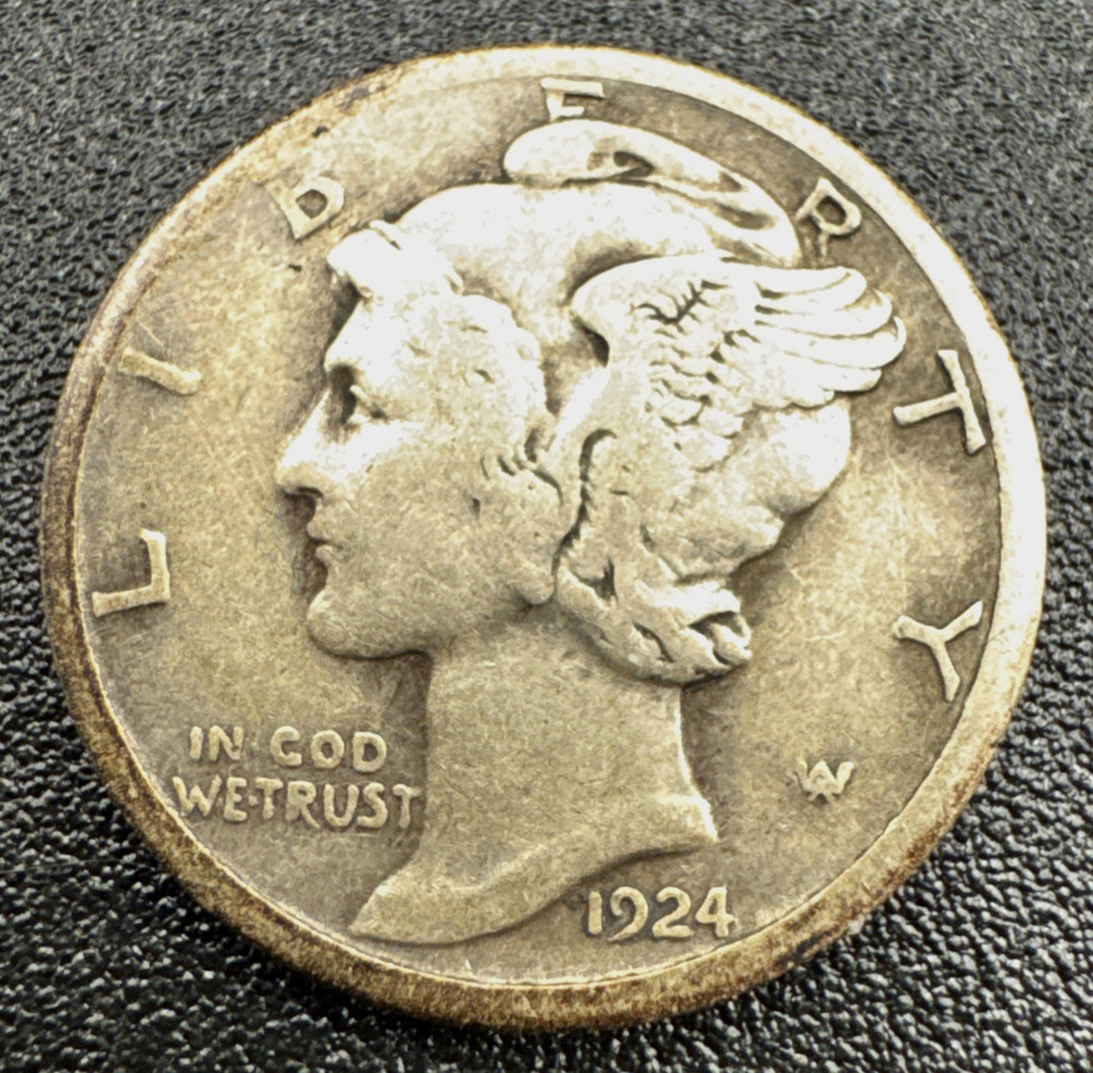 1924 -S Mercury Dime
