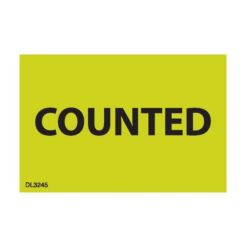 2" x 3" Counted labels (500 per Roll)