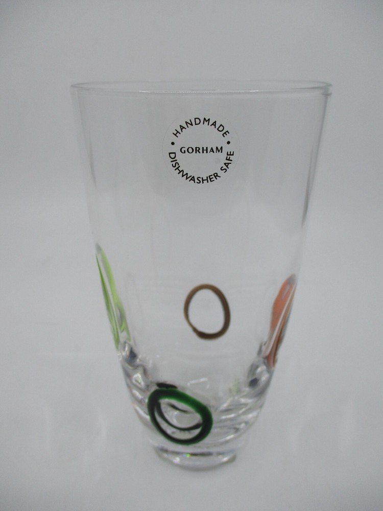 GORHAM COLOR RINGS HIGHBALL - 6 1/8"   0106D