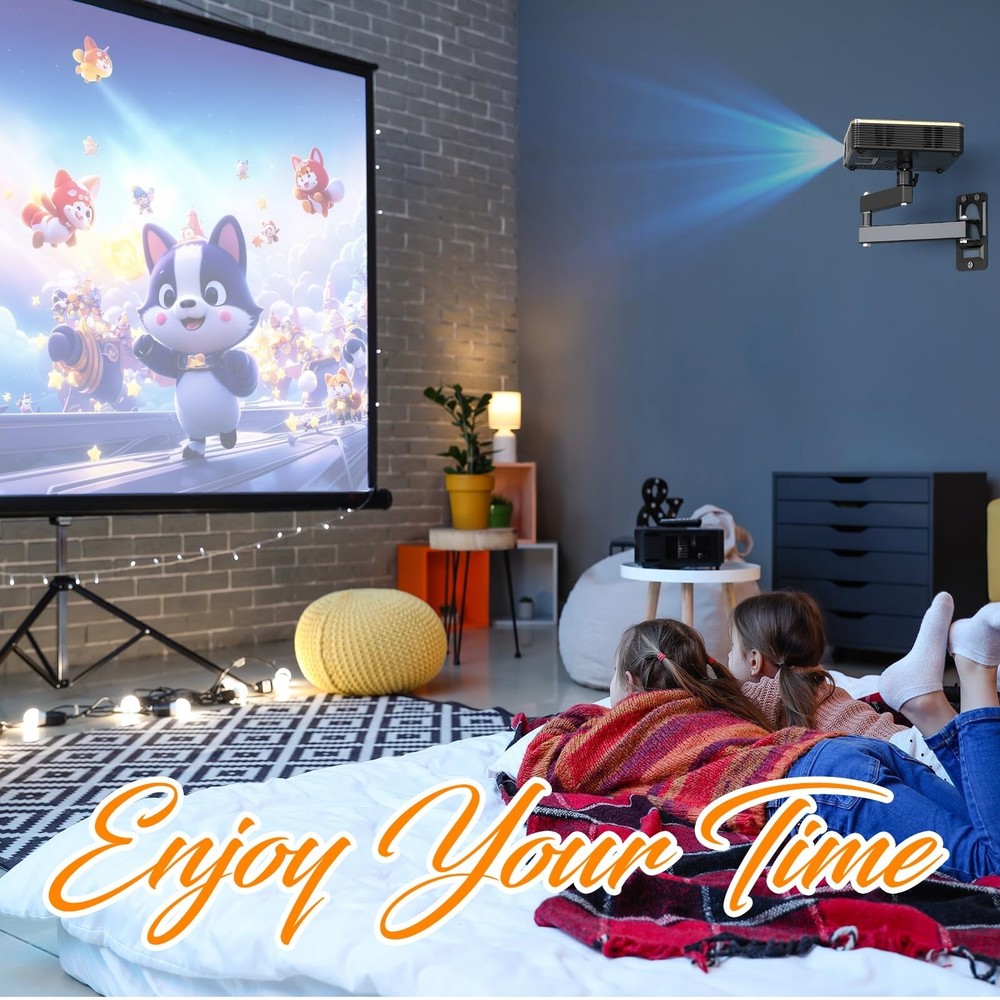 Universal Porjector Mount Foldable Projector Wall Mount 1/4" Screw, Adjustabl...