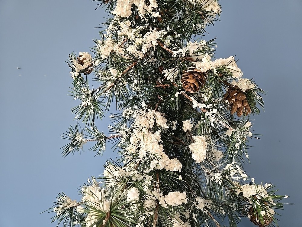 Tabletop Artificial Snowy Pine Christmas Tree 33"