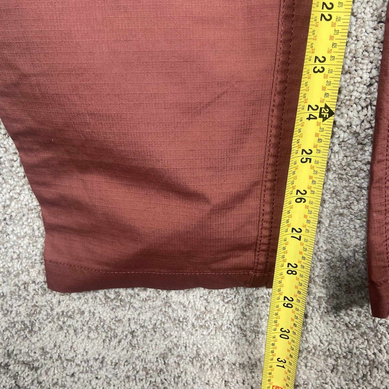 Vuori Ripstop Pants Mens XL Red Performance Stretch Hiking Technical Climber