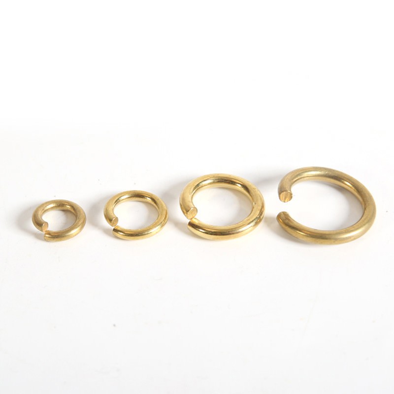 5 7 8 10 12 14 15 16 18 20 23 26 30 50mm Solid Brass Open Jump Rings Link Loops