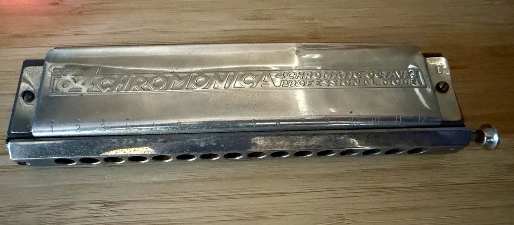 Vintage 60s M-Horner 64 Chromonica 4 Chromatic Octave Pro Harmonica Germany