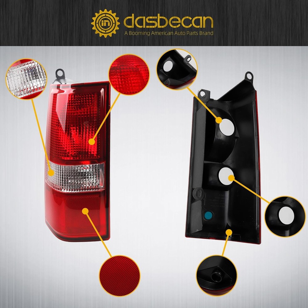 Tail Light Compatible With 2003-2023 Chevy Express GMC Savana Left Driver Side