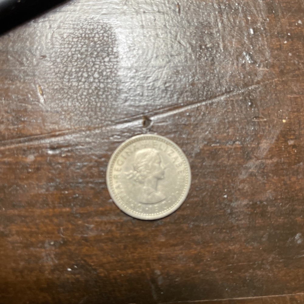 1956 Great Britain Six Pence Coin
