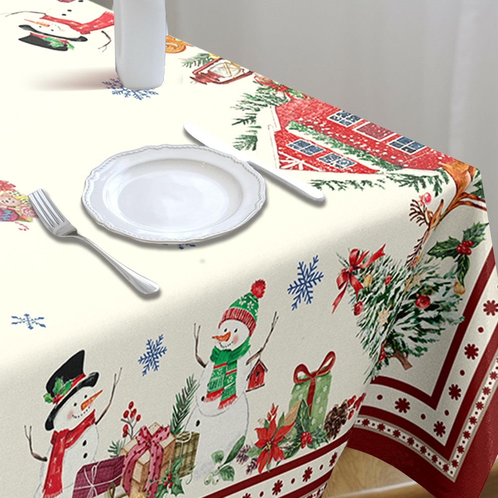 Yighty Rectangle Christmas 102" x 60" (Rectangular), Snowman