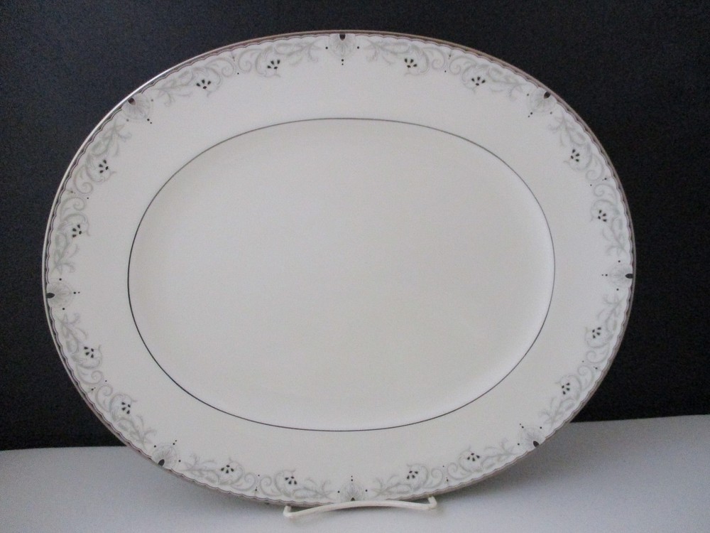 NORITAKE VENETIAN SCROLL PLATTER  13 3/4" -0303D