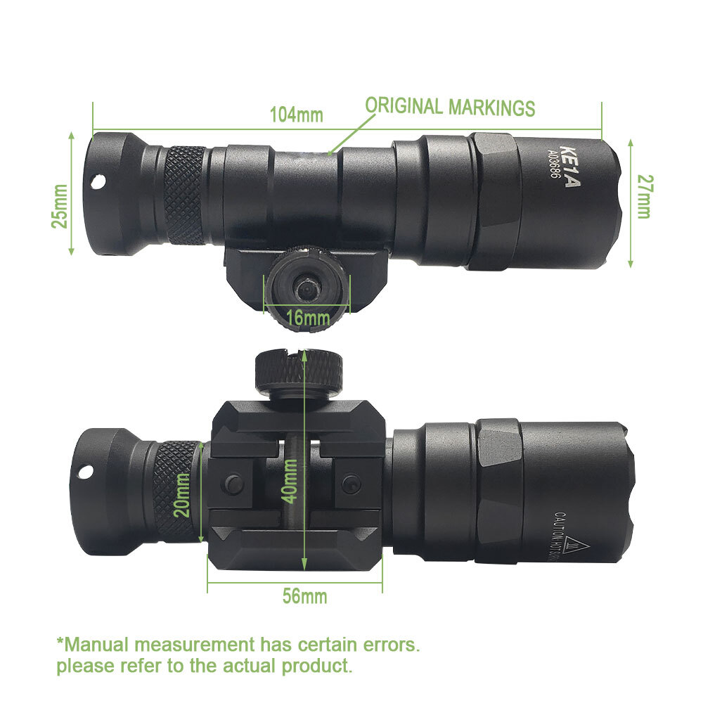 SOTAC Tactical M300B Scout Light White LED Flashlight with Remote Control Switch