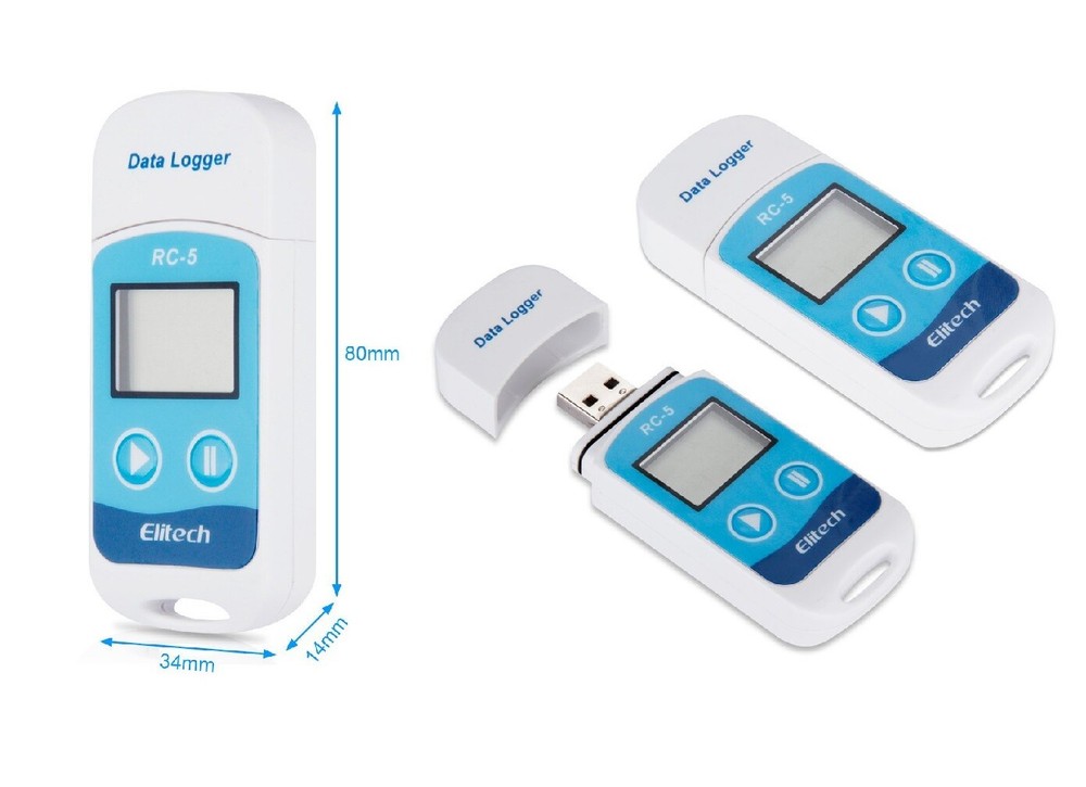 Elitech R54 USB Temperature Data logger Datalogger Temp Recorder Internal Sensor