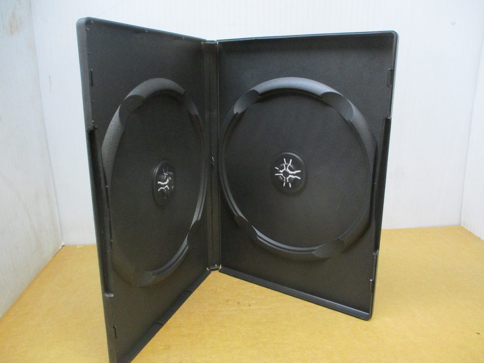 Standard Black DVD/CD 2 Disc Plastic Replacement Storage Case