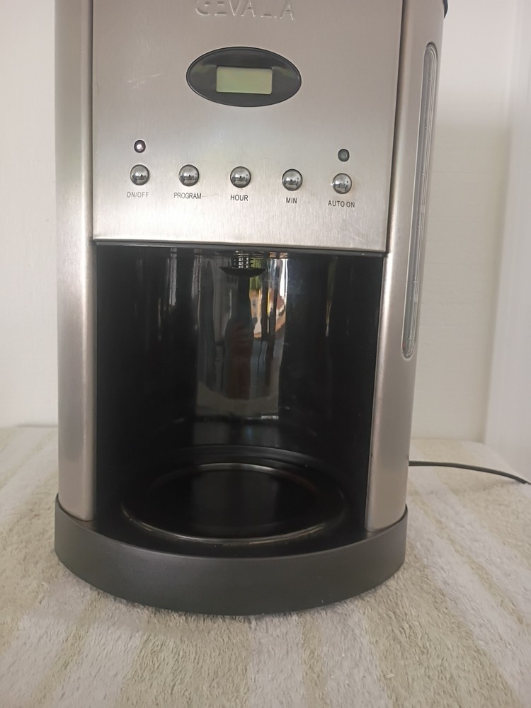Gevalia 12-Cup Electric Coffee Maker Model CM500 Programmable Black/Stainless