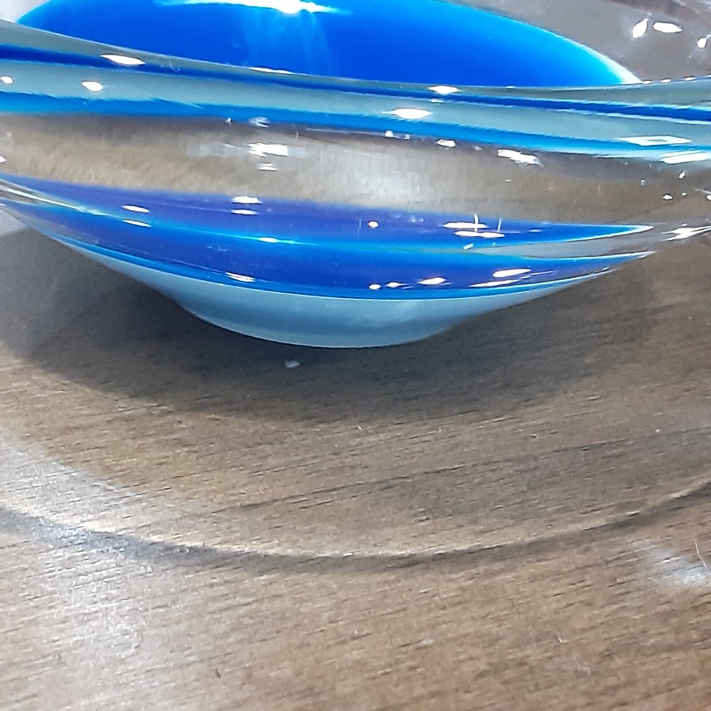 Shaun Weisbach - Hand Blown Glass Dish - (Signed & Dated)