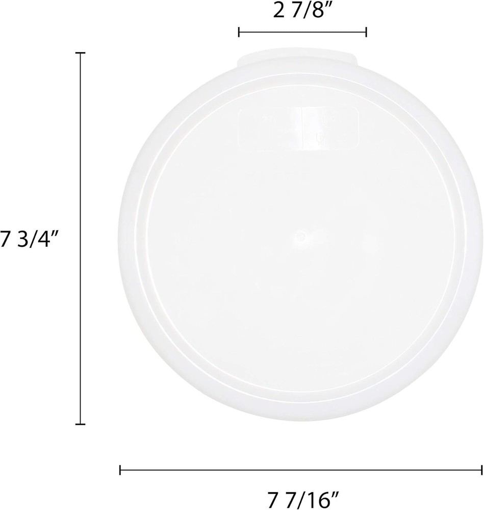 Thunder Group Cover for 2 quart, 4 quart round container, pp, comes in each