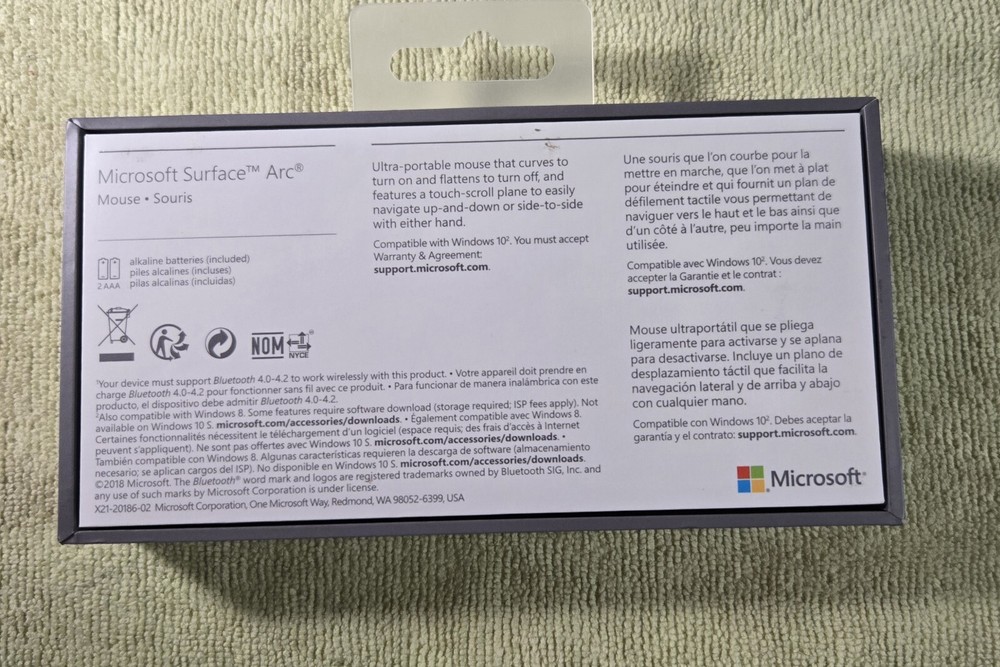 Arc Mouse Souris Arc Empty Box Only