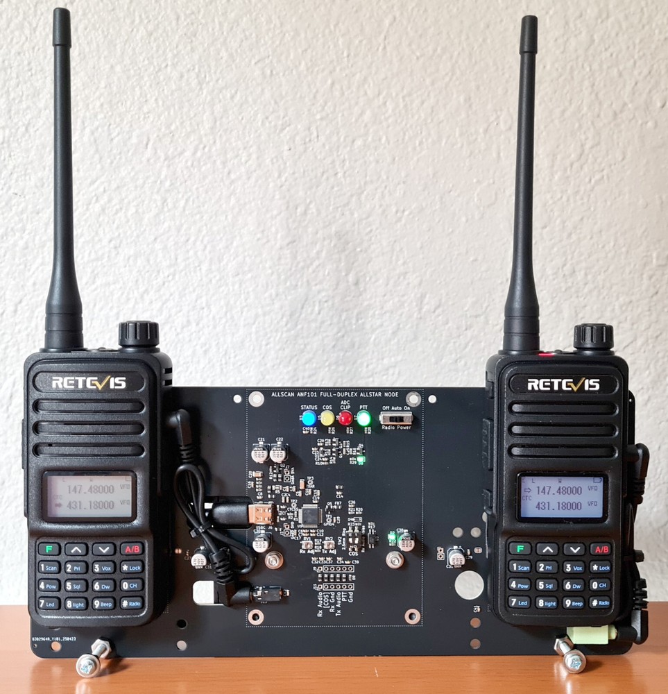 AllScan ANF101-M-RT85 Full-Duplex AllStar Node Radio Module - 100% USB-Powered