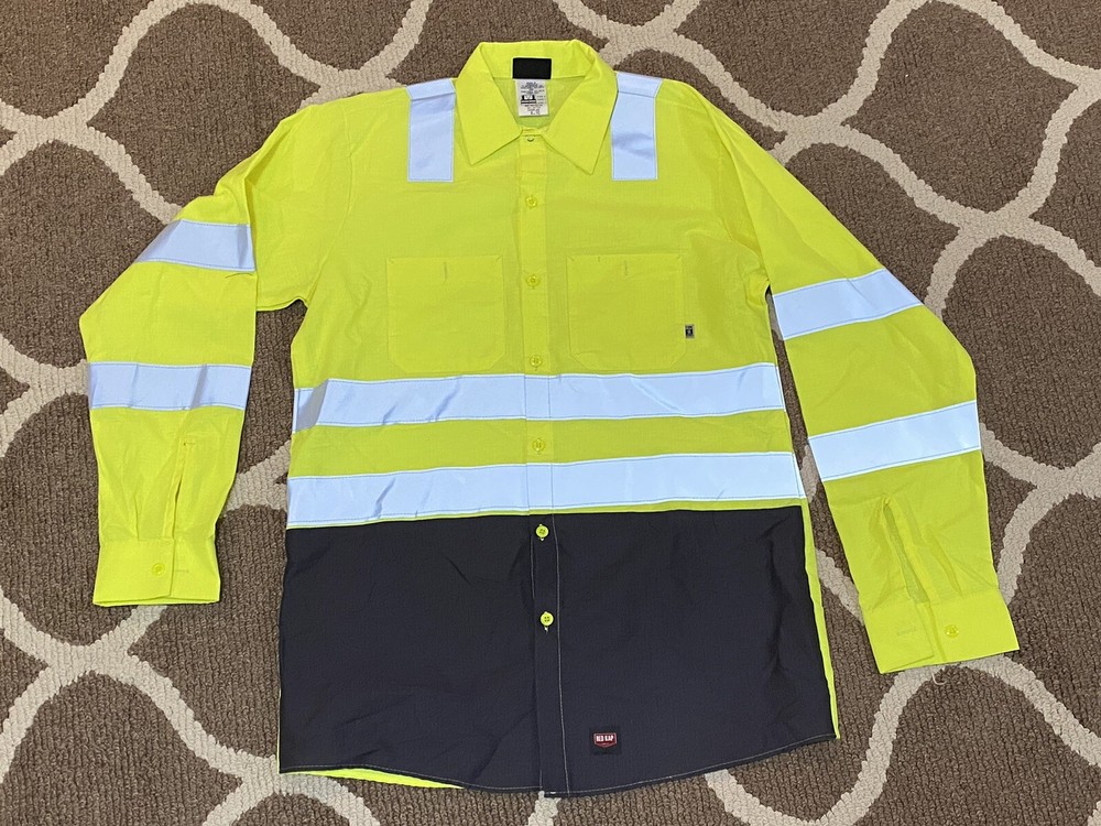 Red Kap Hi Vis Reflective Visibility Work Jacket Type R Class 3 Level 2 - Large