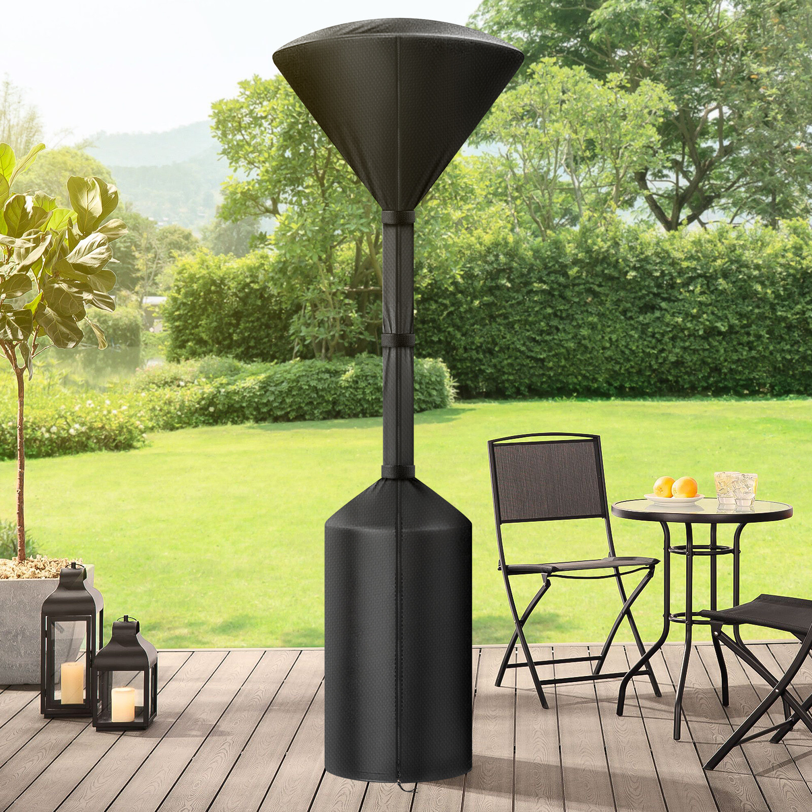 Patio Heater Cover, Heavy Duty Waterproof Outdoor Heater Protector with Zipper