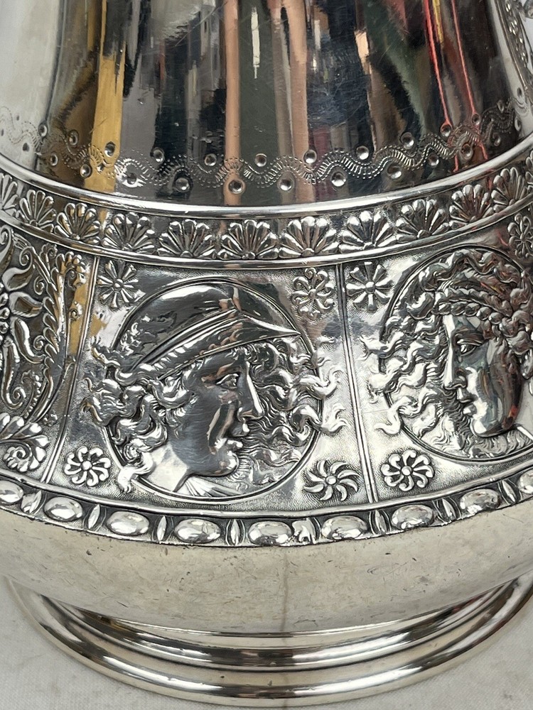 Mermod Jaccard & Co. St. Louis Silverplate Pitcher Late 19th Cen 9-1/2" Bin U51