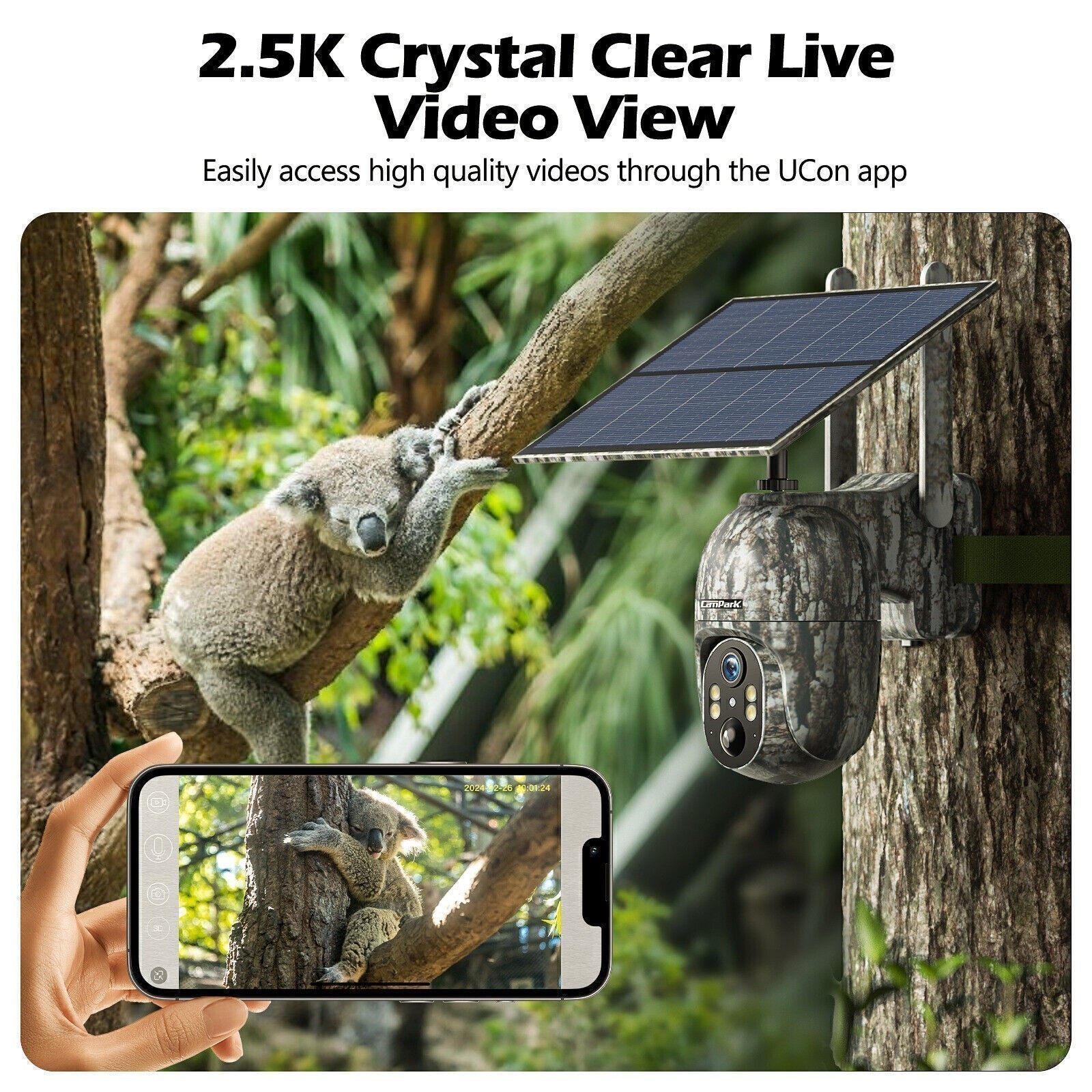 2Pack Solar Powered 4G LTE Cellular 2K PTZ Trail Camera Hunting Cam + SIM Card