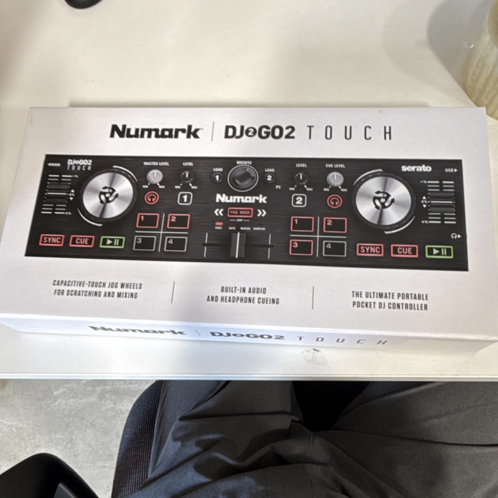 Numark DJ2GO2 Touch Portable Double Deck Controller Touch Jog Wheels Mixer