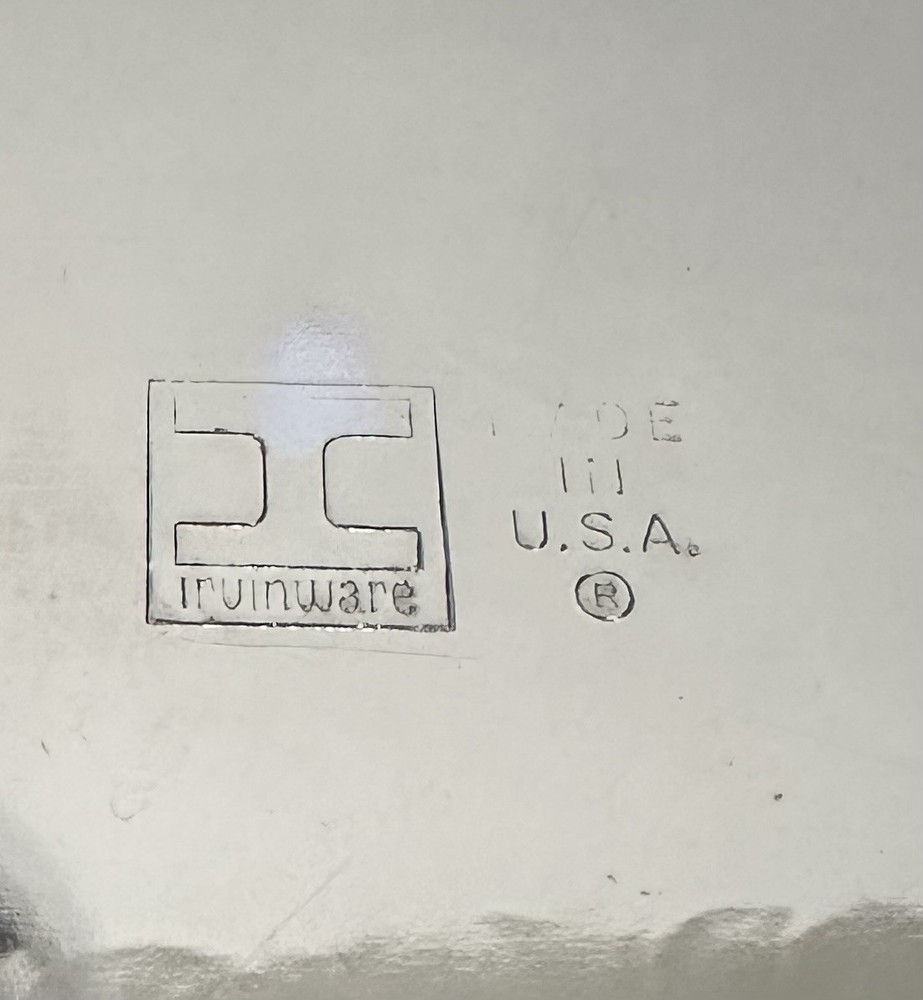 Two Chrome Plated Serving Platters, One Irvingware