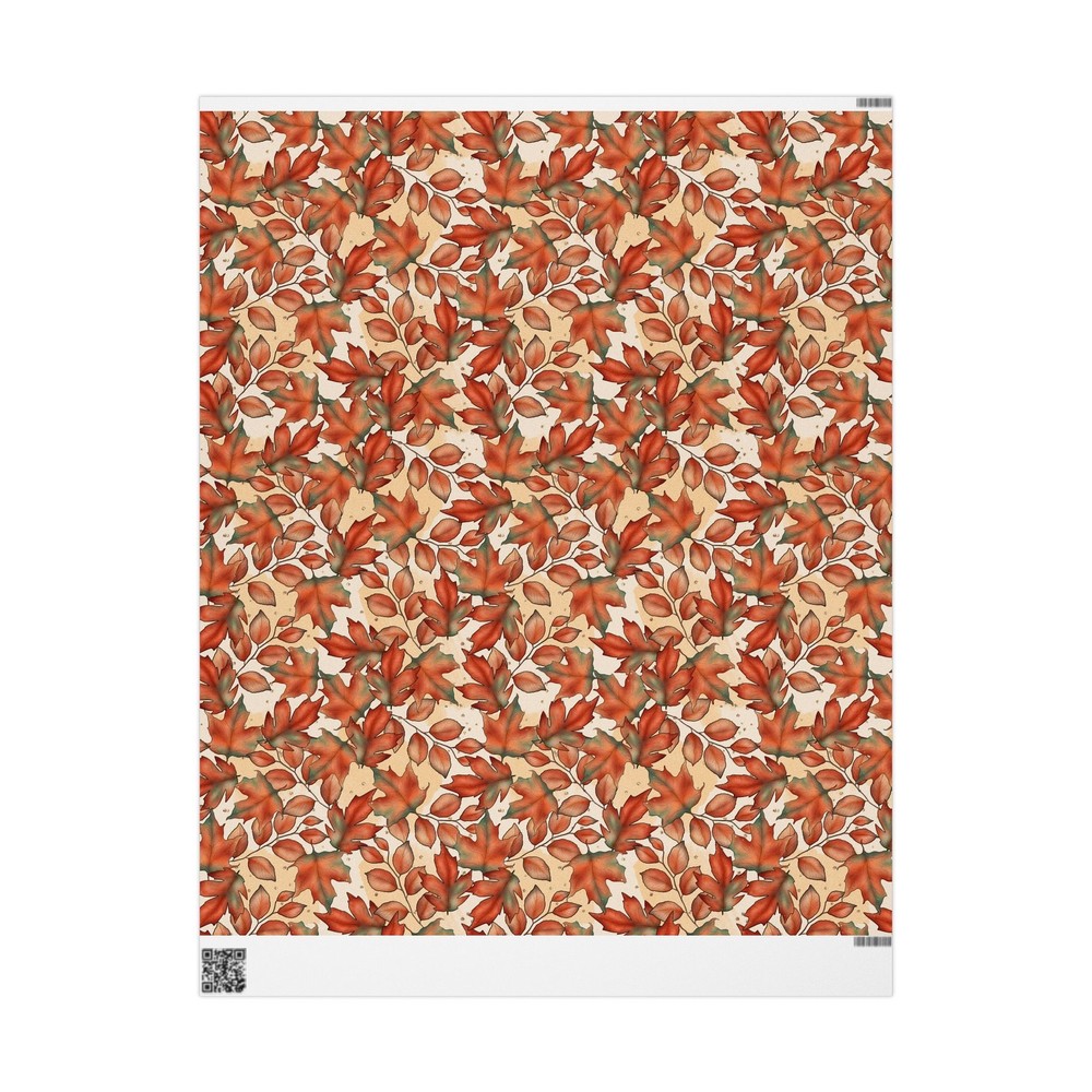 Autumn Fall Leaves Pattern Wrapping Papers