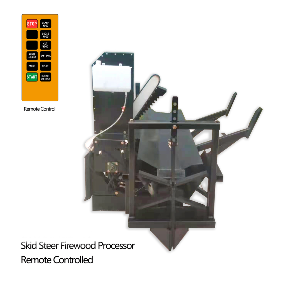 30t Firewood Wood Processor Log Splitter Skid Steer Attachment Forestry Machine