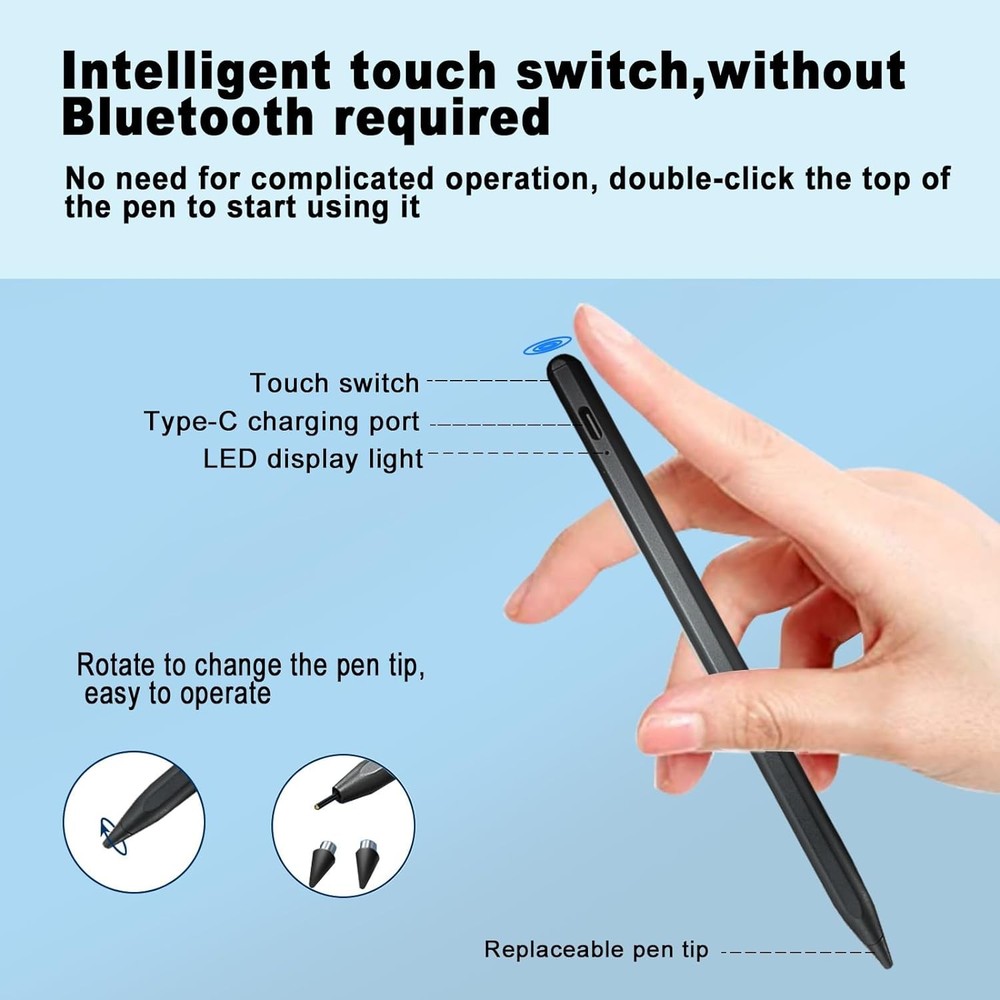 For Galaxy Tab S7/S9/S10/FE/Plus - Active Stylus Pen Digital