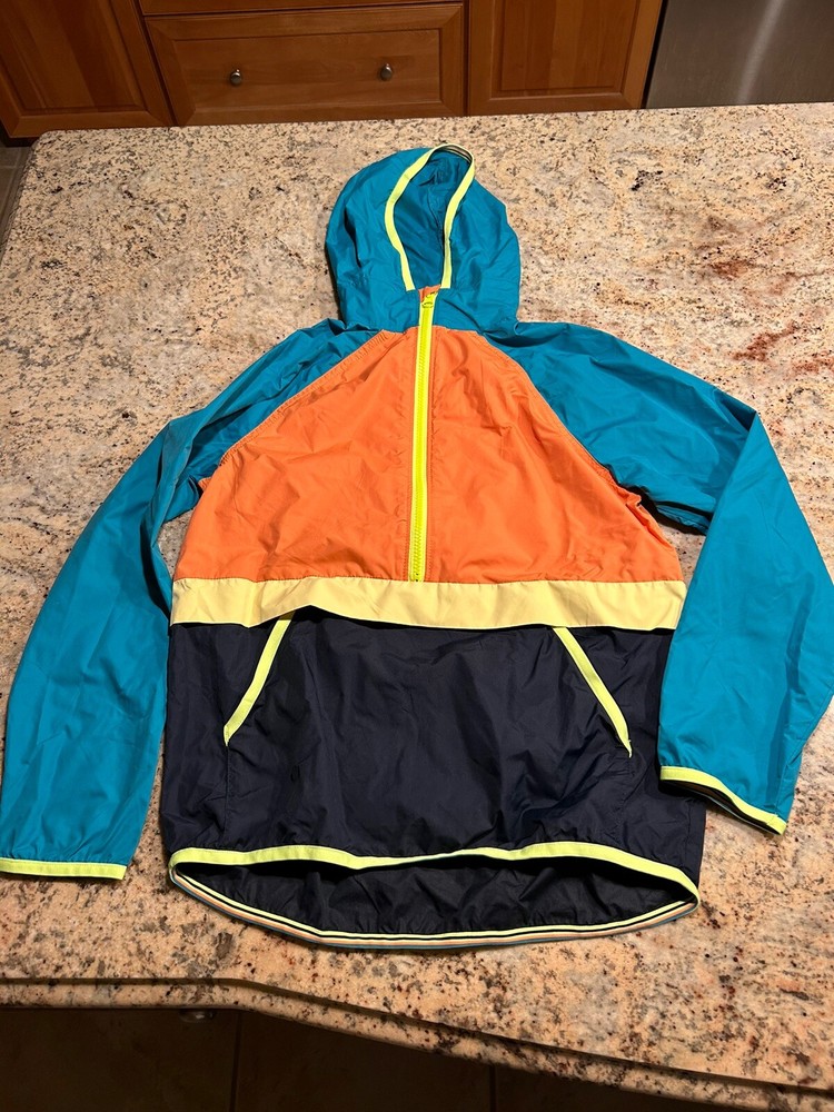 Gymboree Boys Large (10-12) & Medium/Lined (7-8) Hooded Windbreakers (Zip)