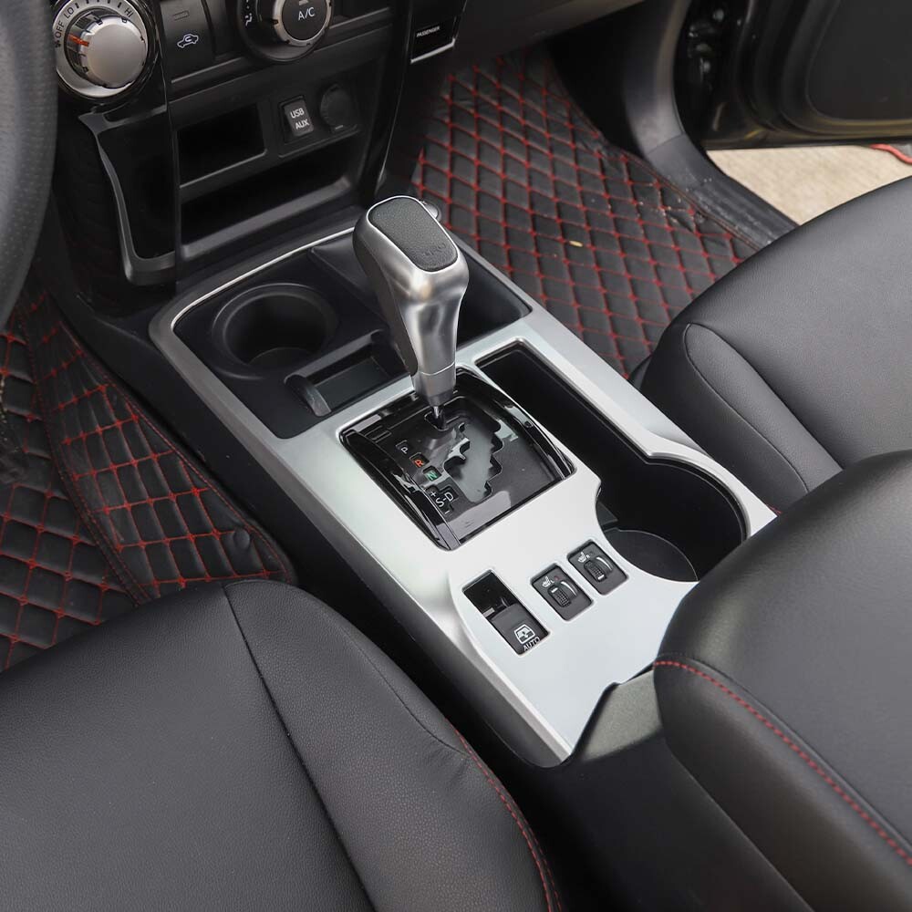 Car Center Console Gear Shift Box Panel Decoration Cover Trim For 4Runner 2010+