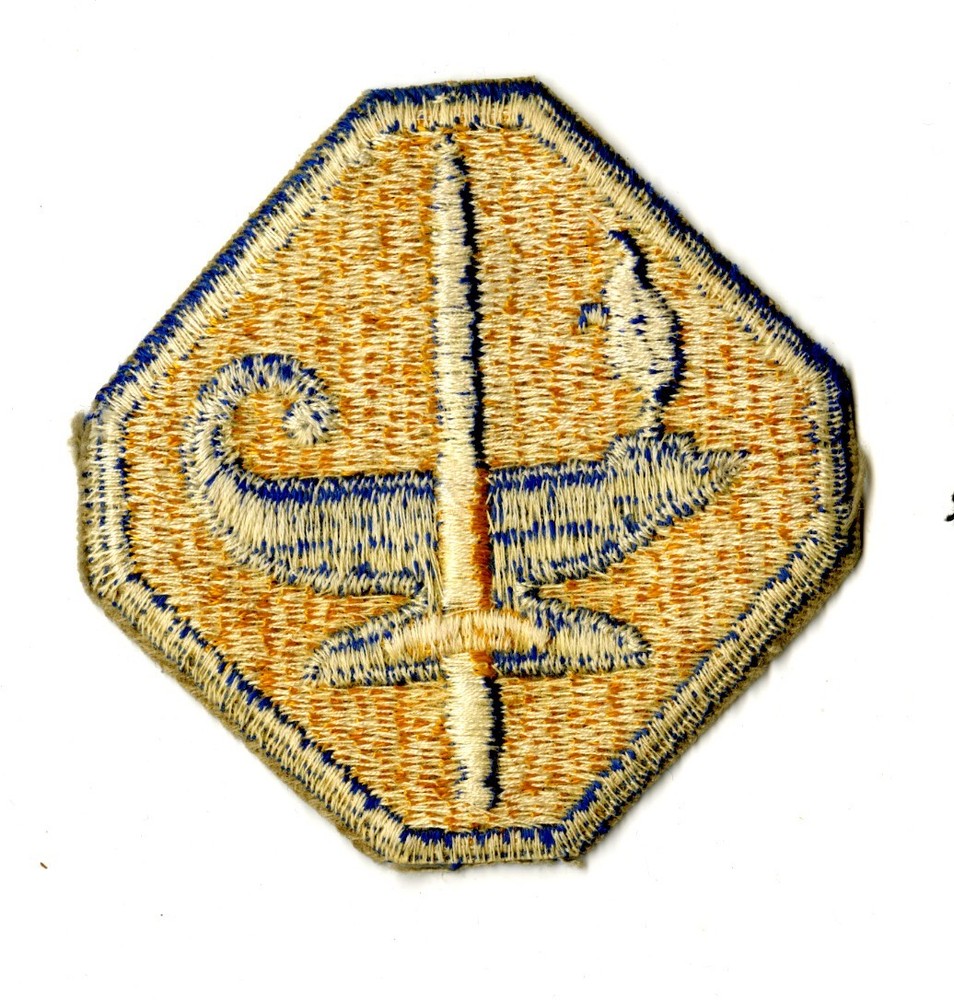 Army Specialized Training Program White Back Patch WWII Vintage