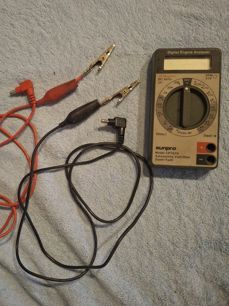 SunPro Digital Engine Analyzer Automotive Multimeter Model CP 7676