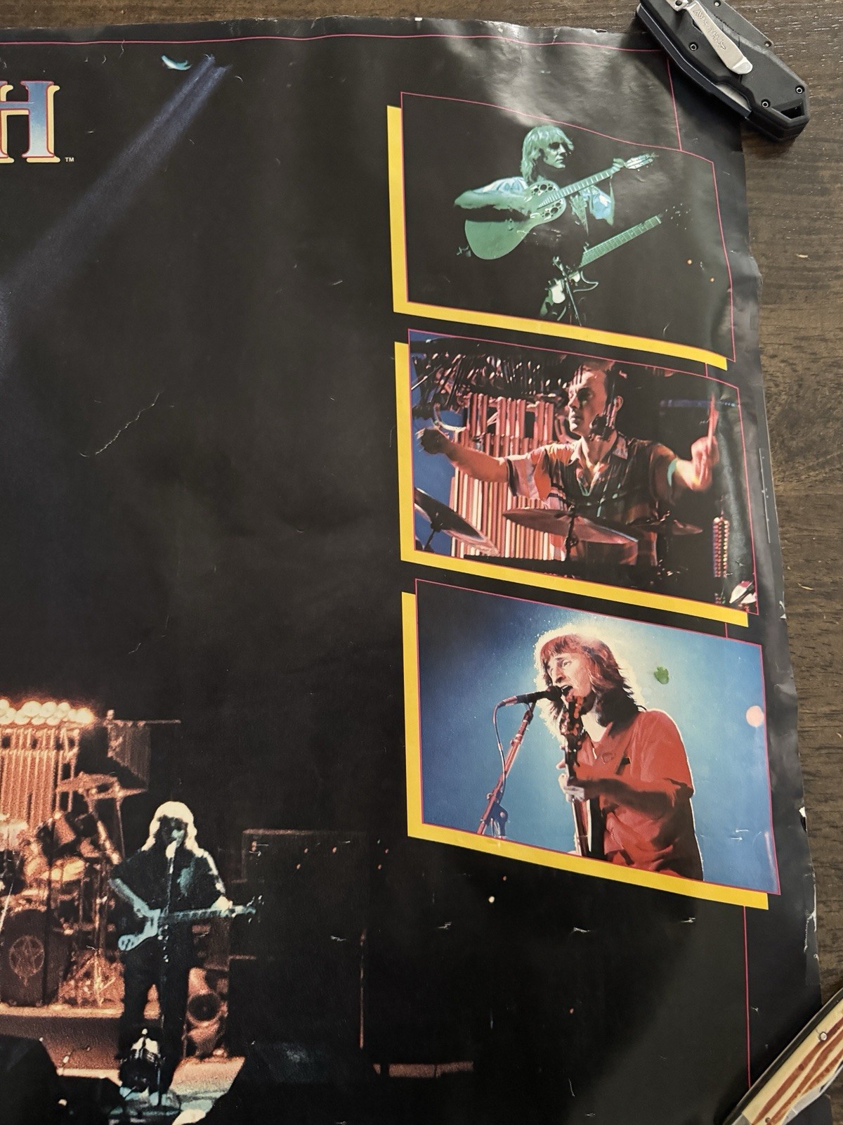RUSH collage 1982 Canadian Rock Poster Vintage 22”x34”