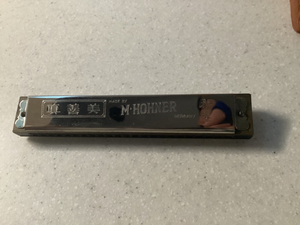 Vintage Pre-War Hohner Chromatic Harmonica Excellent.